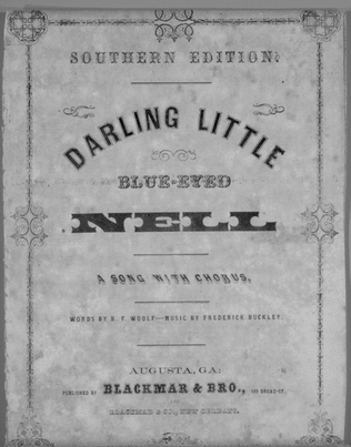 Darling Little Blue-Eyed Nell. A Song With Chorus