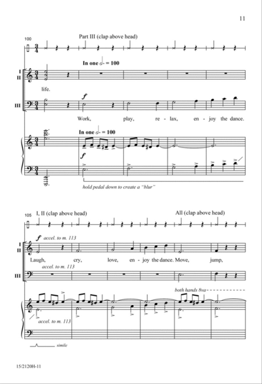 The Dance of Life The Dance of Life 3-Part scores gallery preview page 10
