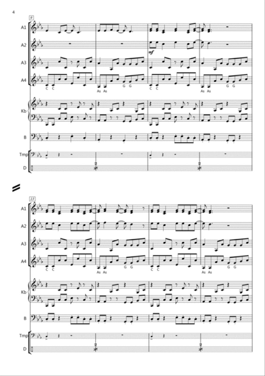 Sweet Dreams (Are Made Of This) Accordion scores gallery preview page 4