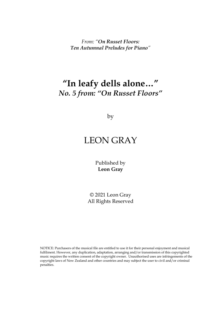In Leafy Dells, On Russet Floors (No. 5), Leon Gray image number null