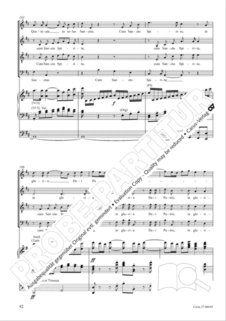 Messe a quatre voix 4-Part scores gallery preview page 43