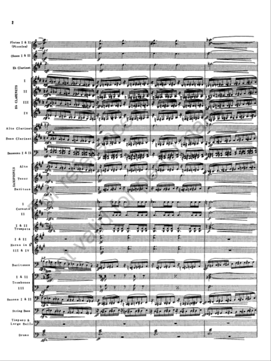 The Golden Legend Concert Band scores gallery preview page 14
