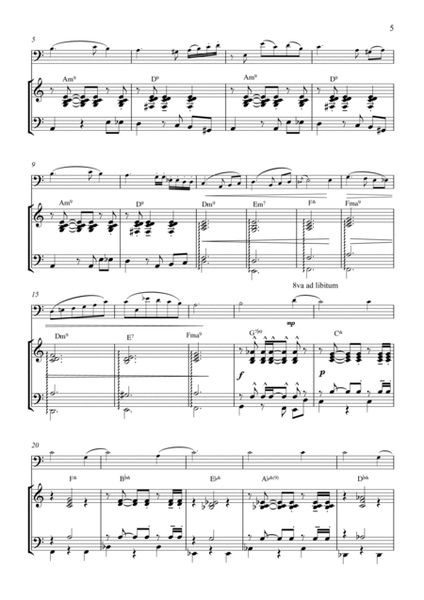 8 Swinging Xmas Carols for Double Bass & Piano image number null