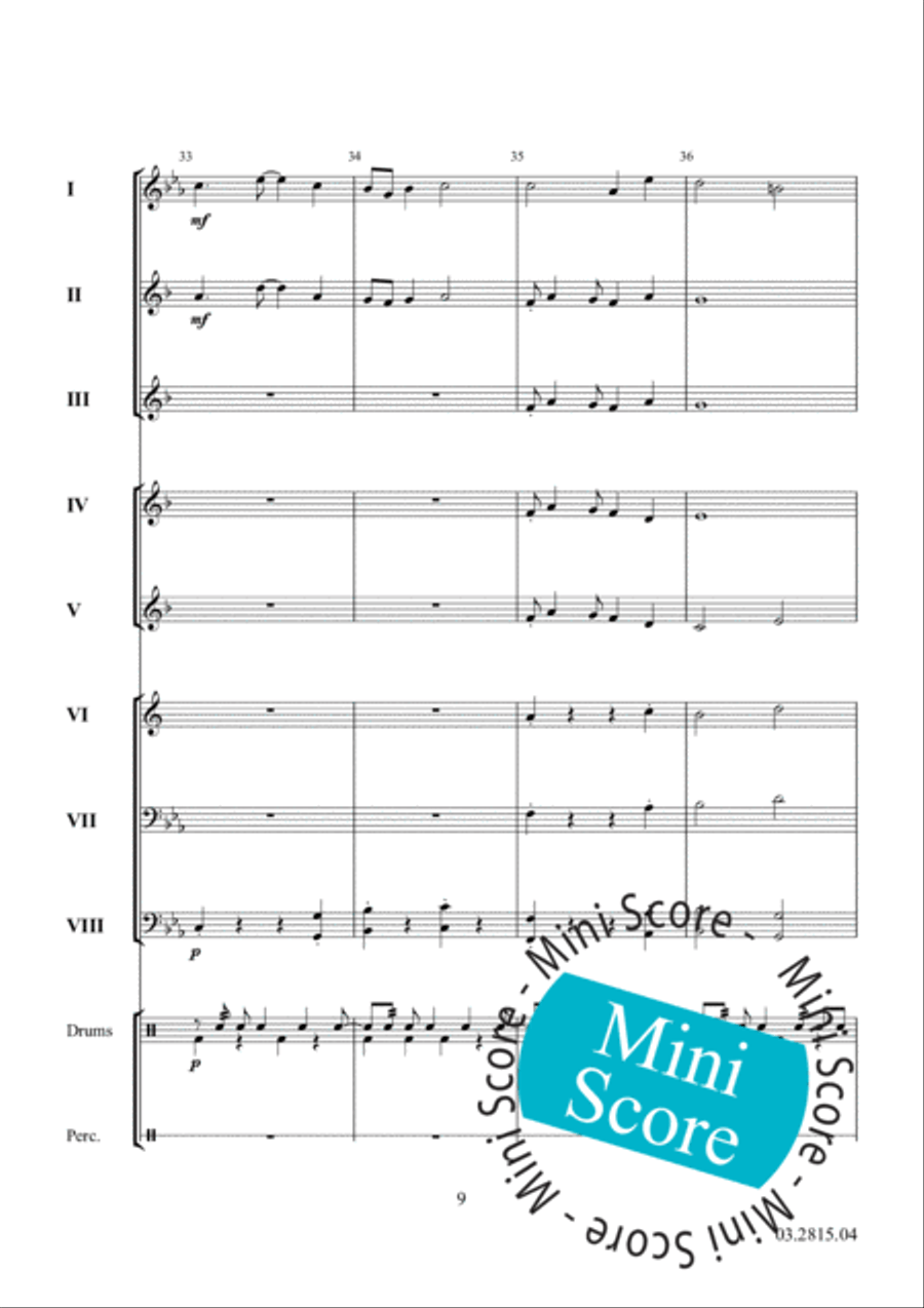 Paseo de Otono Concert Band scores gallery preview page 13