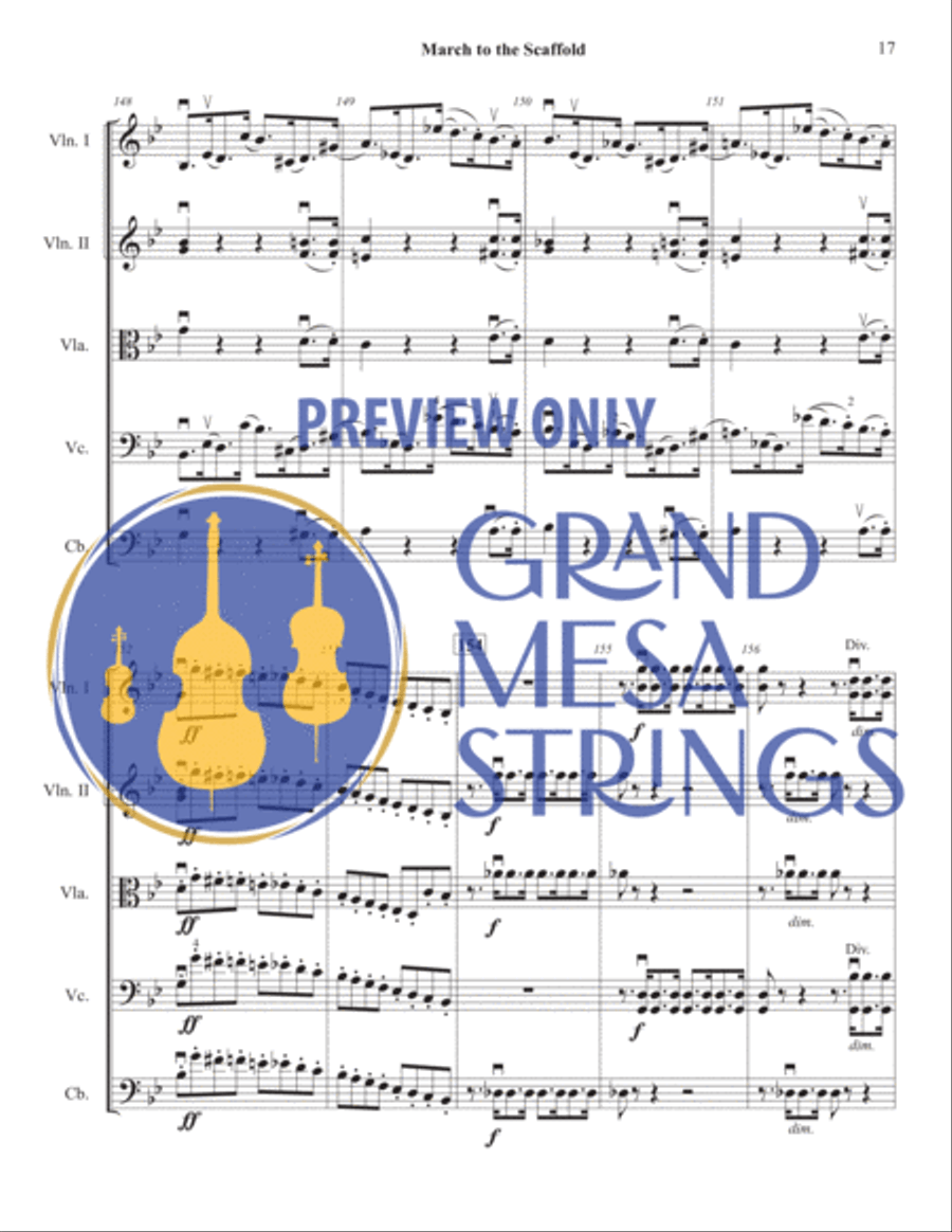 March to the Scaffold March to the Scaffold String Orchestra scores gallery preview page 18
