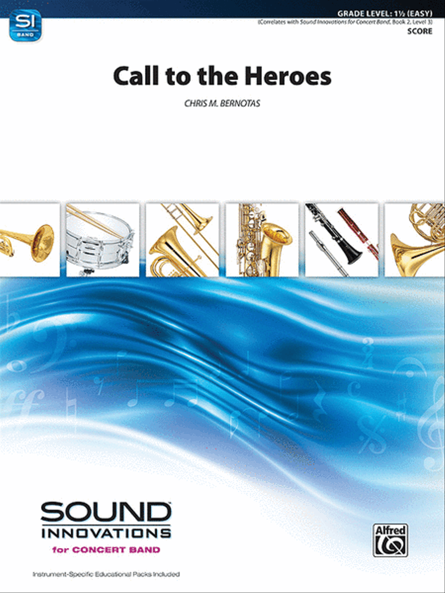Call to the Heroes Concert Band scores gallery preview page 1