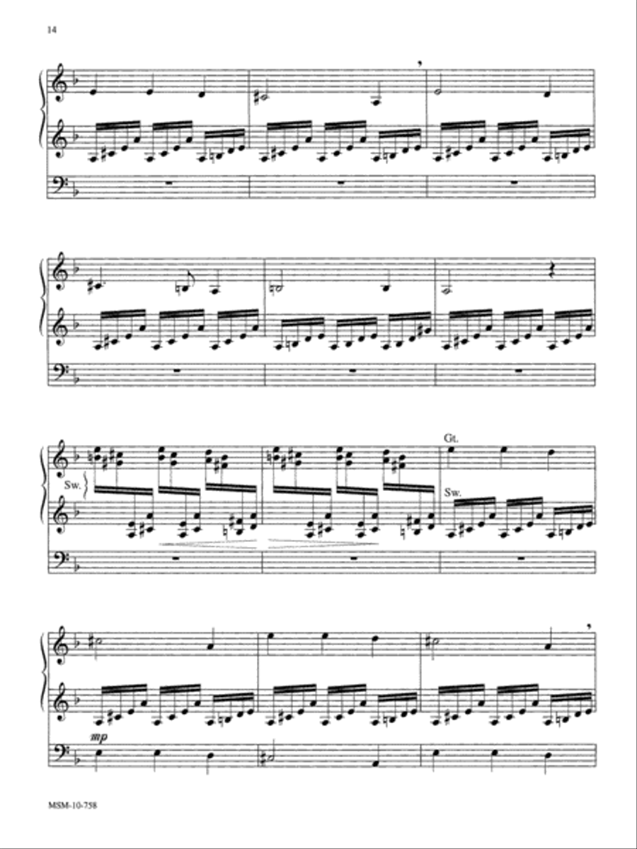 In Thee Is Gladness Organ scores gallery preview page 3
