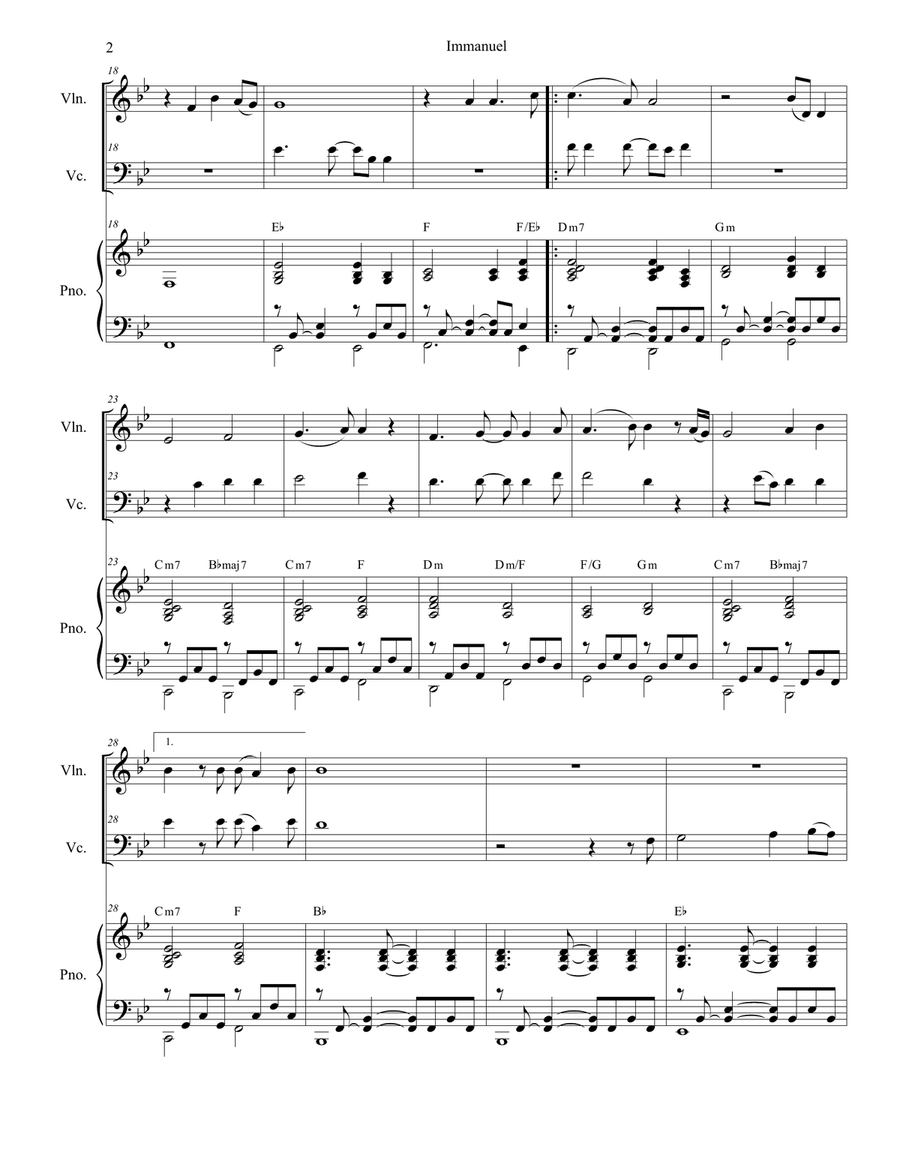 Immanuel Immanuel Piano Trio scores gallery preview page 2
