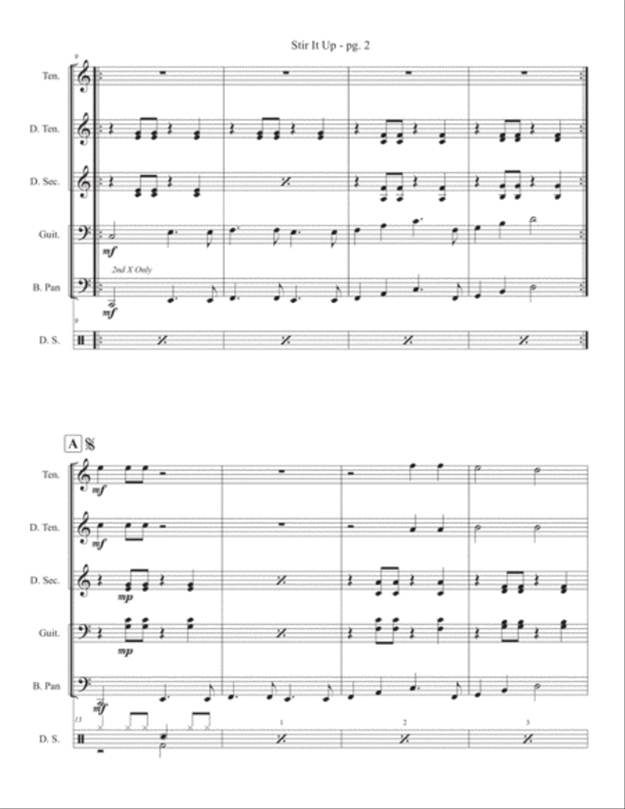 Stir It Up Percussion Ensemble scores gallery preview page 2