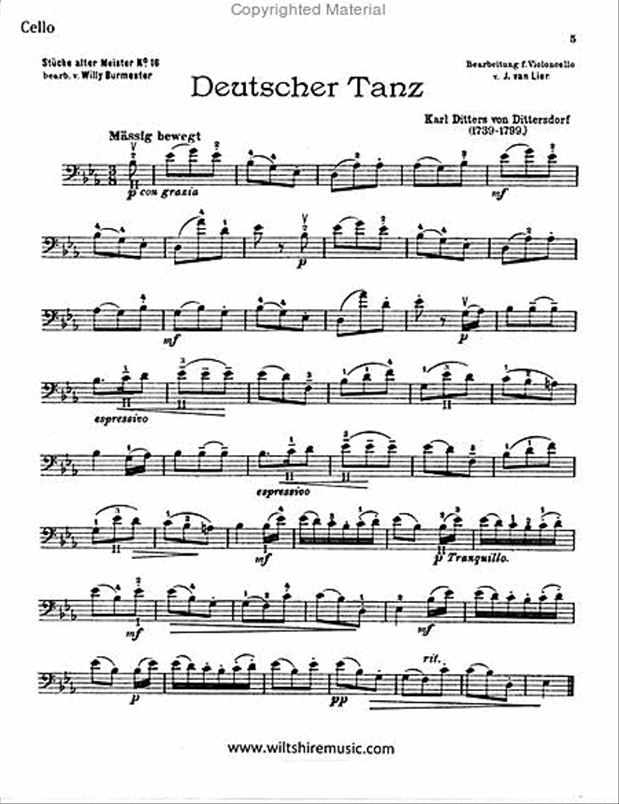 Deutscher Tanz (German Dance) Piano Accompaniment scores gallery preview page 2
