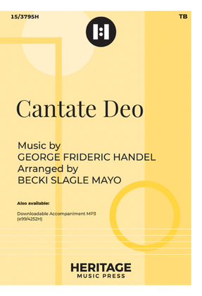 Book cover for Cantate Deo (from Water Music Suite)