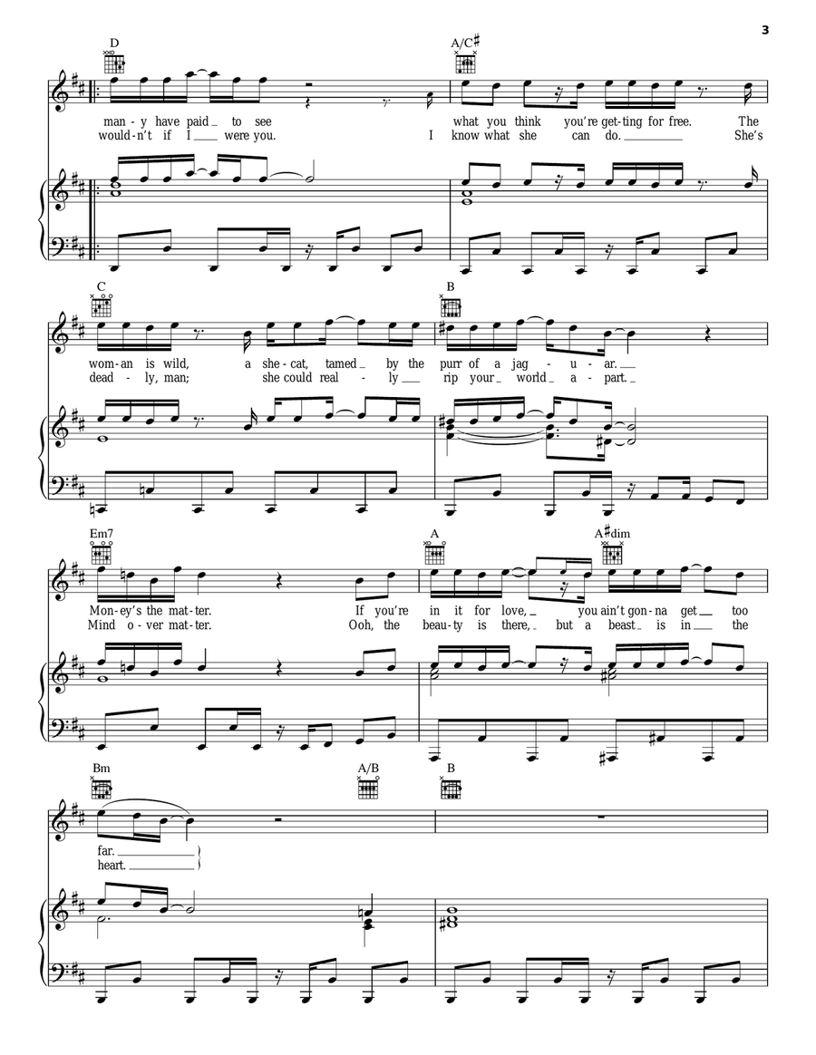 Maneater Maneater Acoustic Guitar scores gallery preview page 3