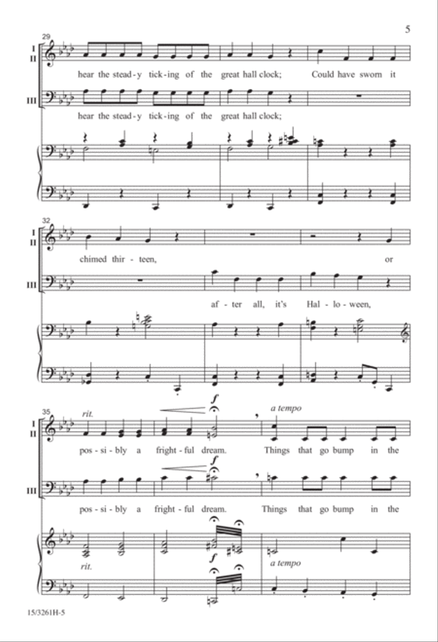 Things That Go Bump in the Night 3-Part scores gallery preview page 5