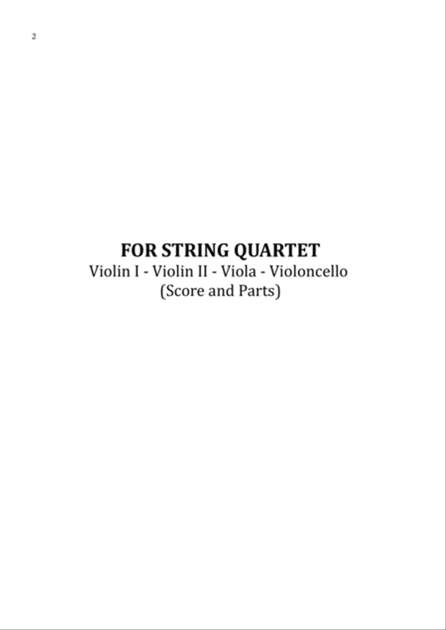 Don't Wanna Know Don't Wanna Know String Quartet scores gallery preview page 2