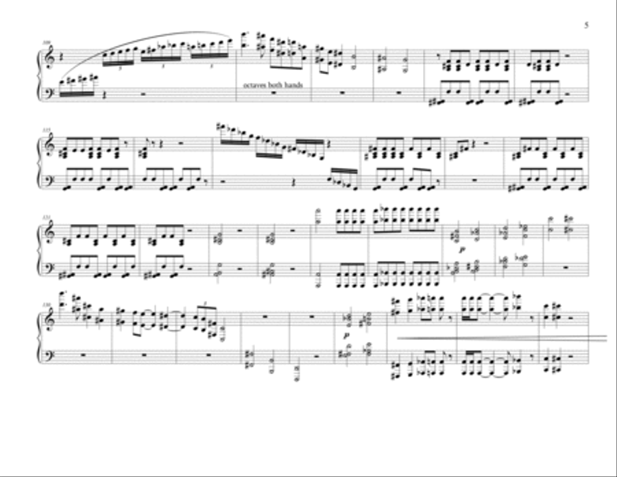 The Lamentation for Piano Piano Solo scores gallery preview page 5