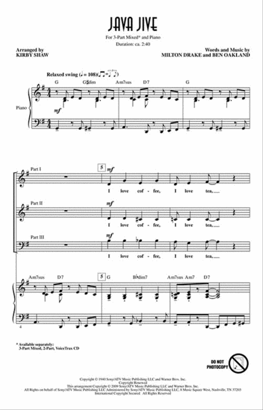 Java Jive 3-Part scores gallery preview page 2