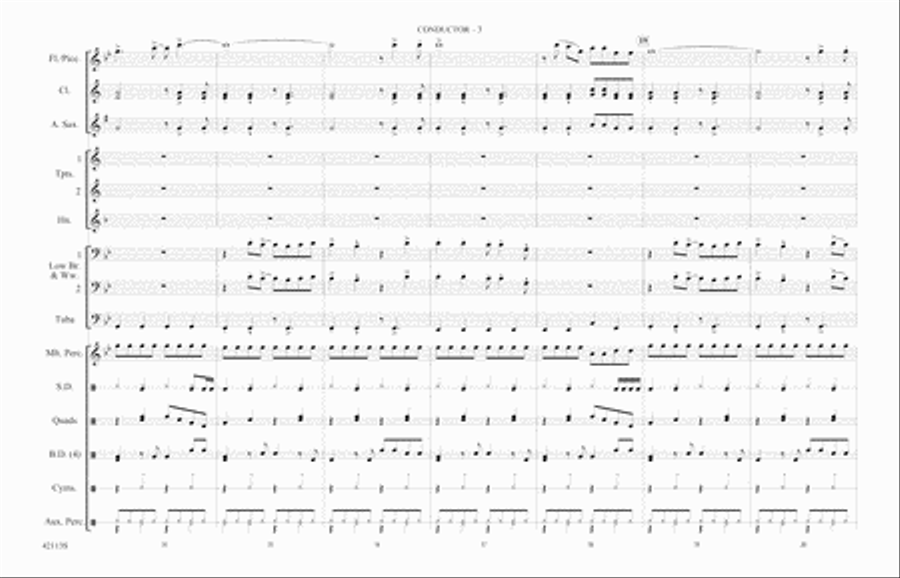 Rebel Yell: Score Marching Band scores gallery preview page 3