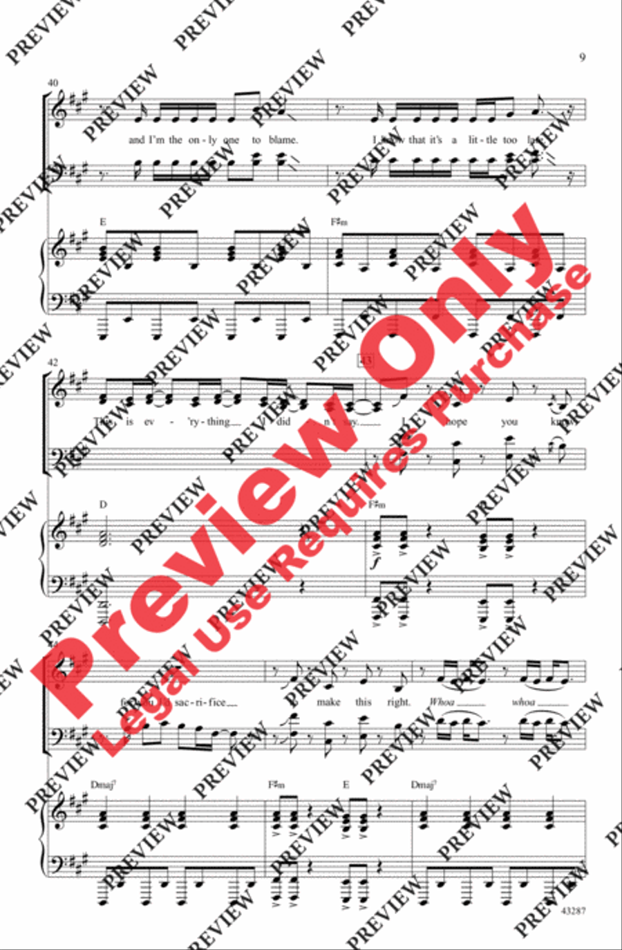 Everything I Didn't Say - SoundTrax CD (CD only) Choir scores gallery preview page 9