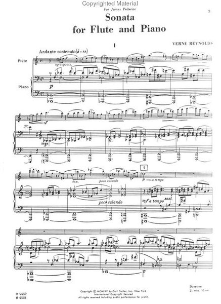 Sonata For Flute And Piano