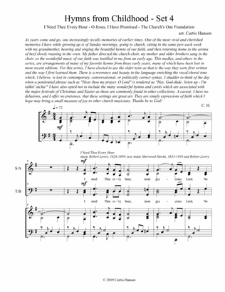 Hymns from Childhood - Set 4 (SATB)