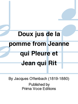 Doux jus de la pomme from Jeanne qui Pleure et Jean qui Rit