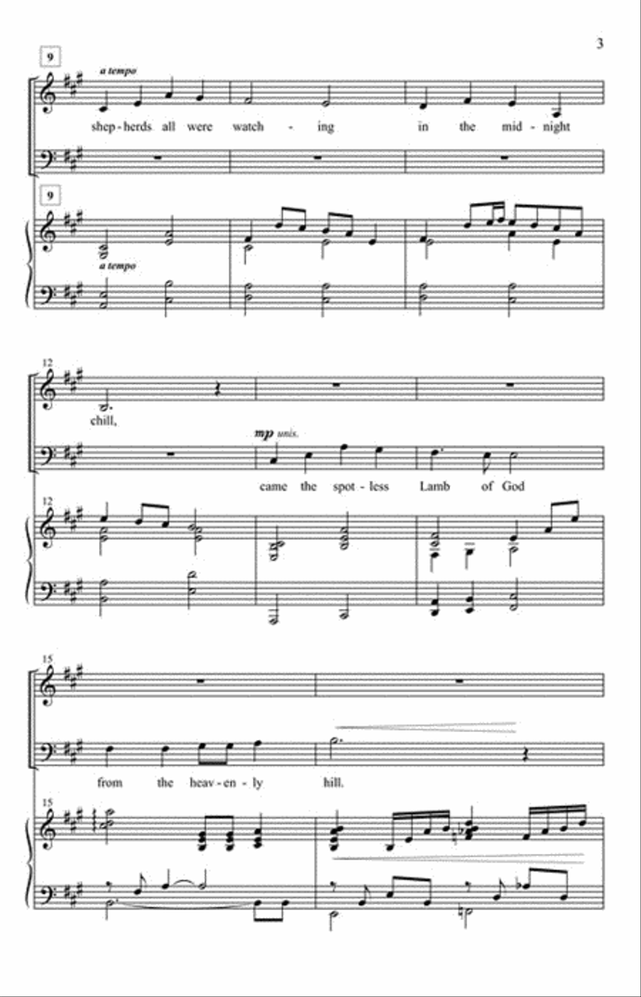 Welcome, Golden Rose Welcome, Golden Rose 4-Part scores gallery preview page 3