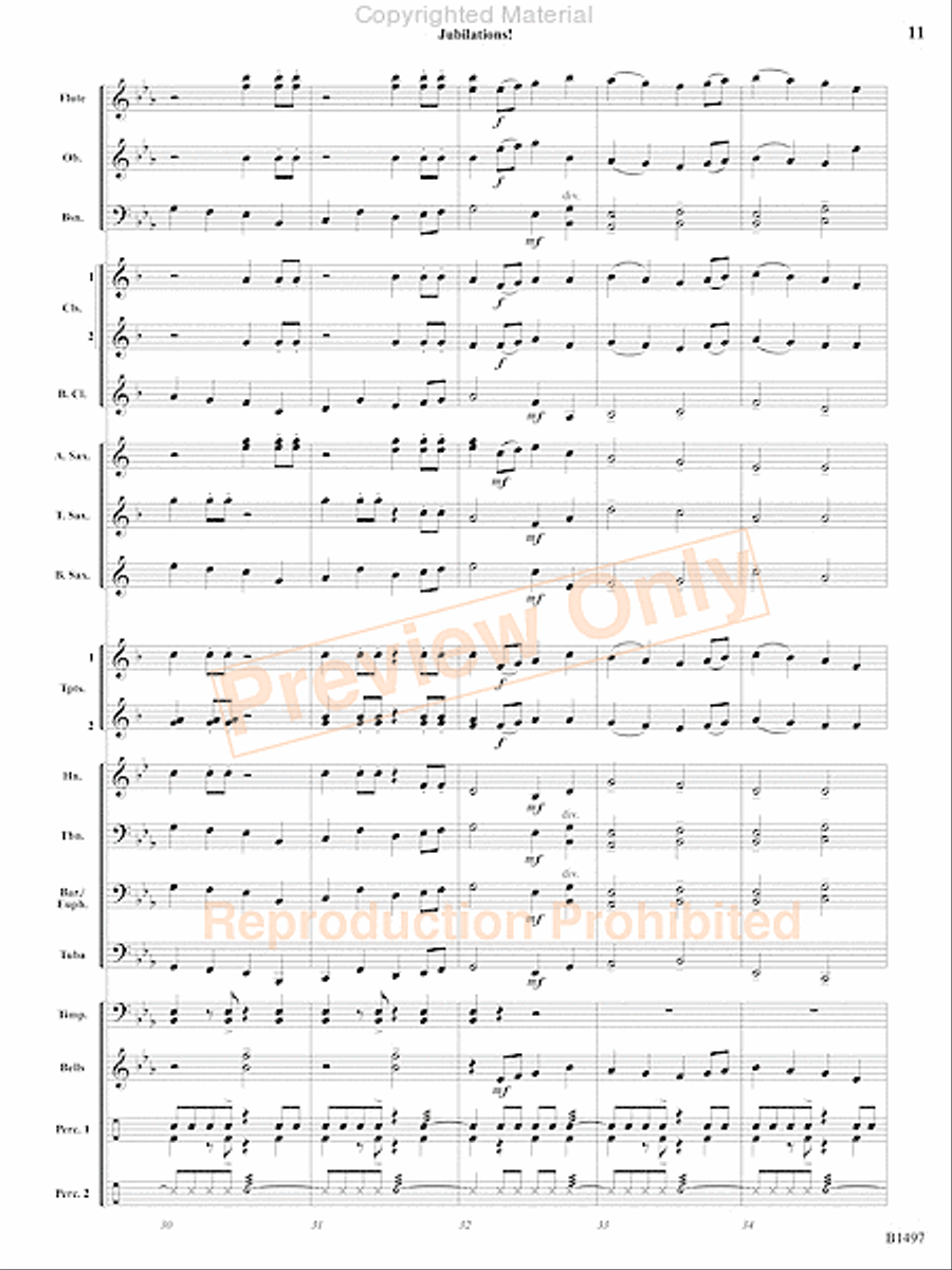 Curtain Up! Concert Band scores gallery preview page 8