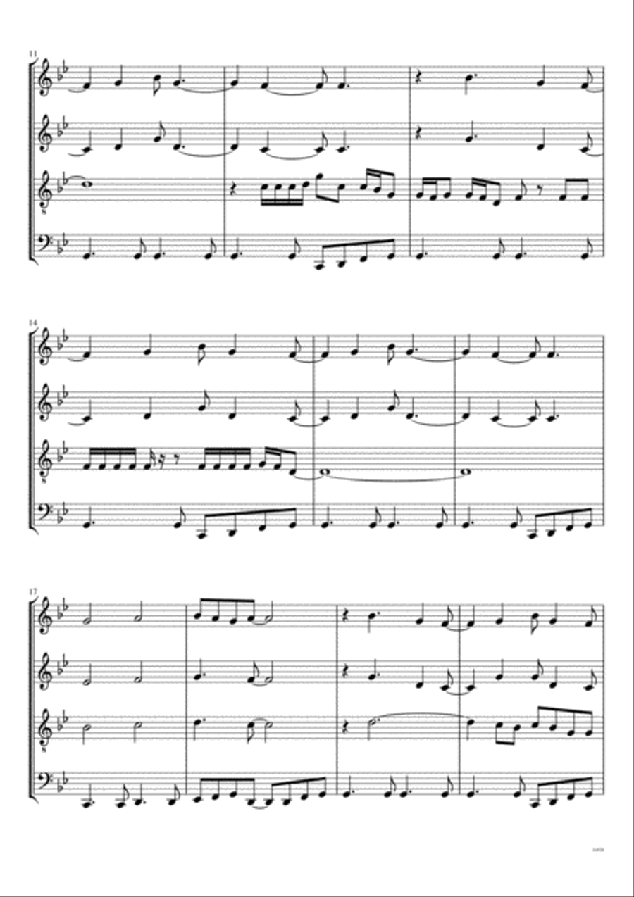 Do It Again Woodwind Quartet scores gallery preview page 3