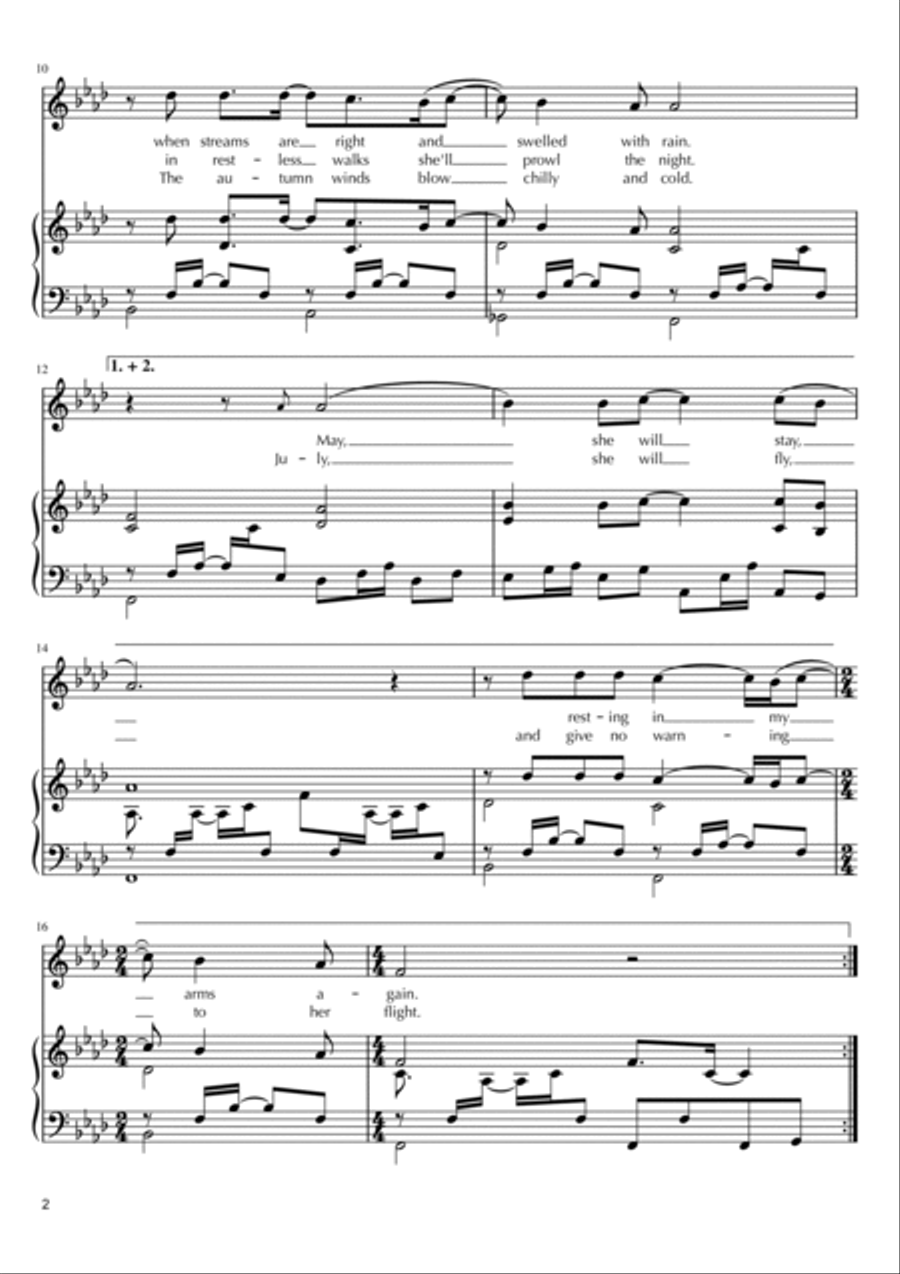 April Come She Will Voice scores gallery preview page 2