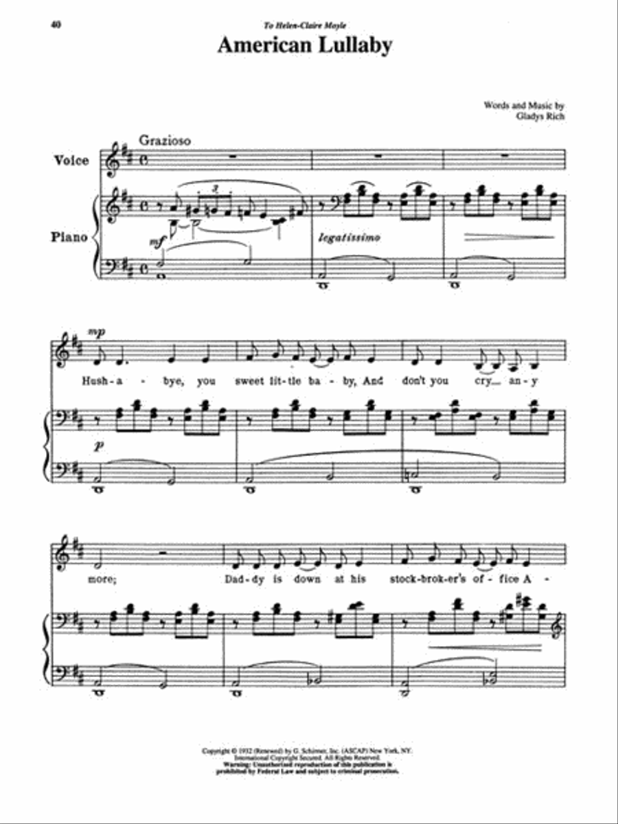 15 American Art Songs Voice Solo scores gallery preview page 5