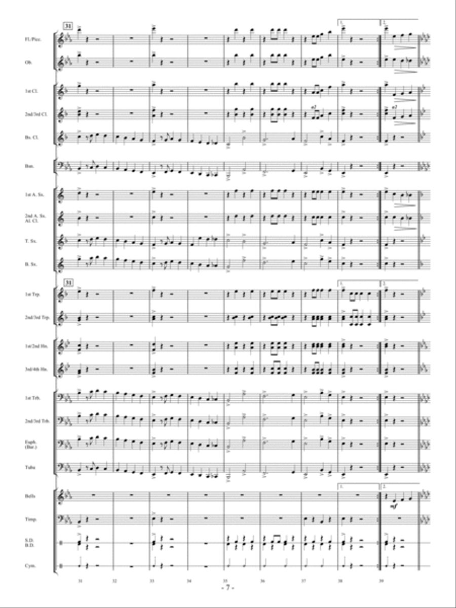 Mt. Healthy Concert Band scores gallery preview page 6