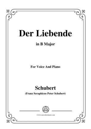 Schubert-Der Liebende,D.207,in B Major,for Voice and Piano