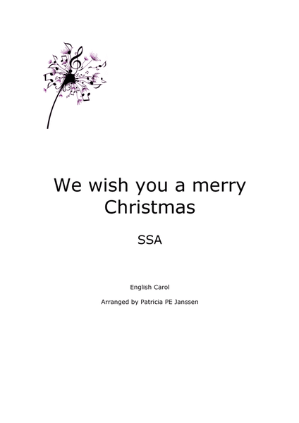 We wish you a merry Christmas (SSA) image number null
