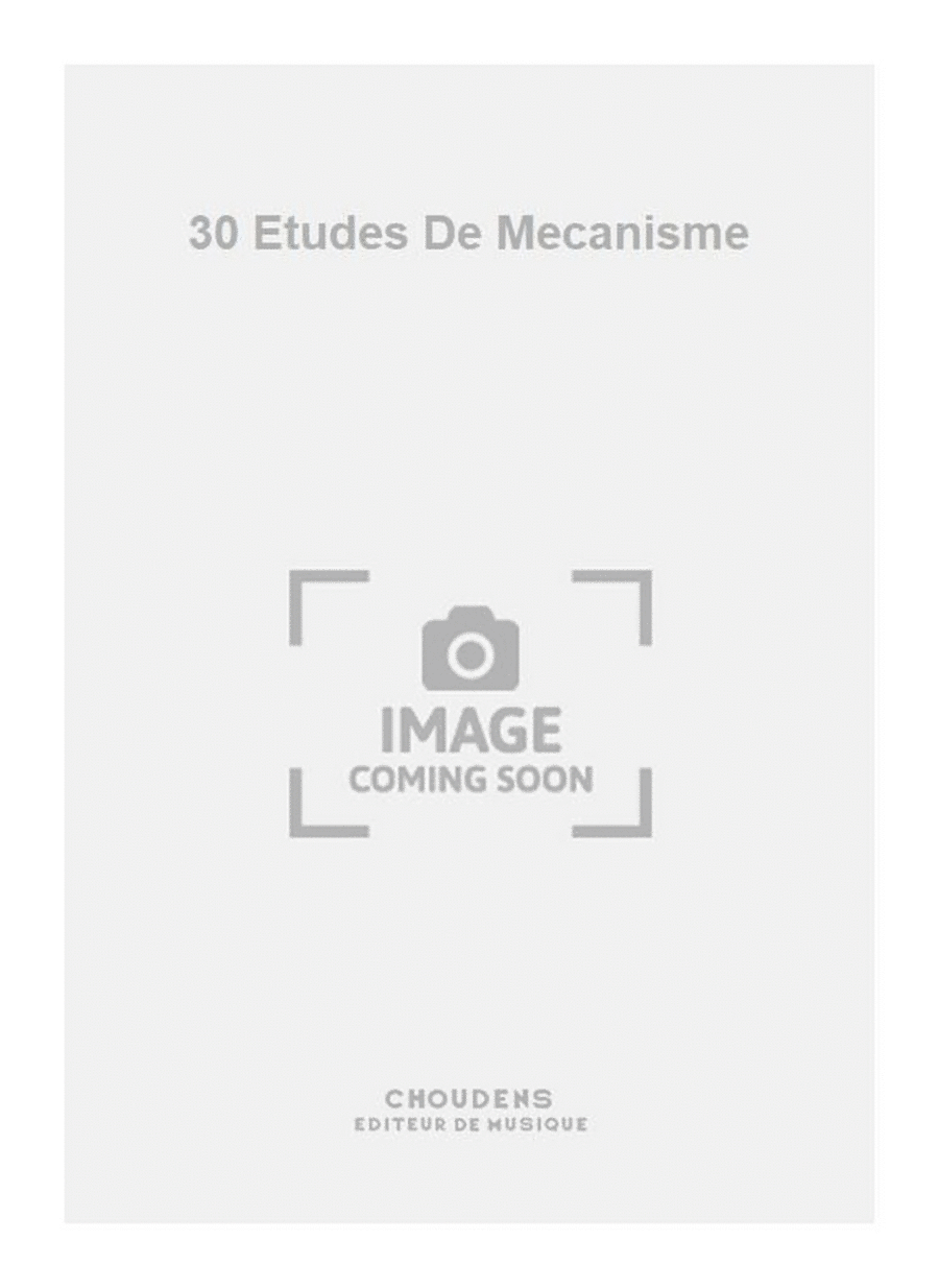 30 Etudes De Mecanisme Piano Method scores gallery preview page 1