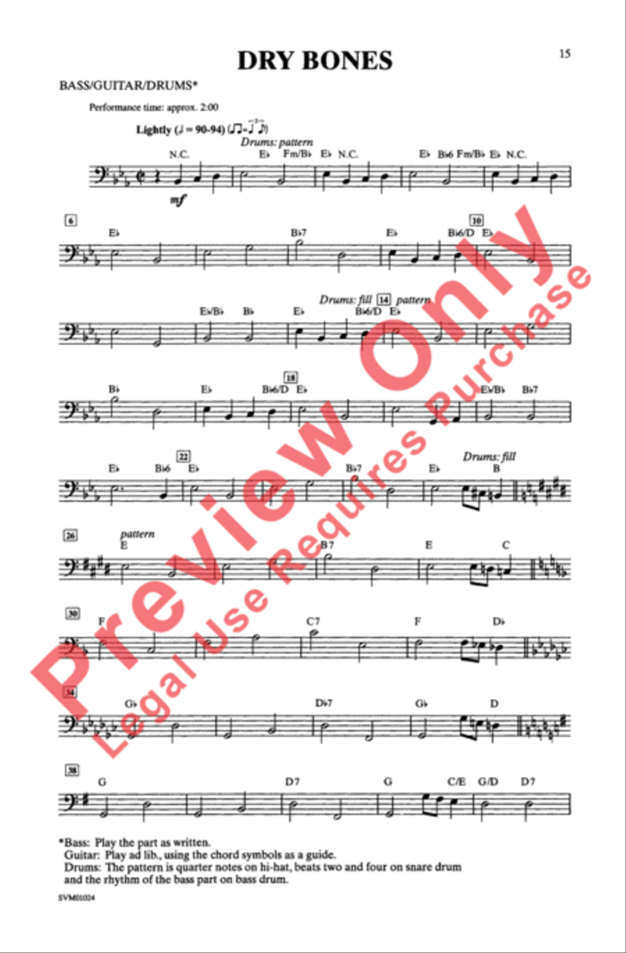 Dry Bones Dry Bones 2-Part scores gallery preview page 15