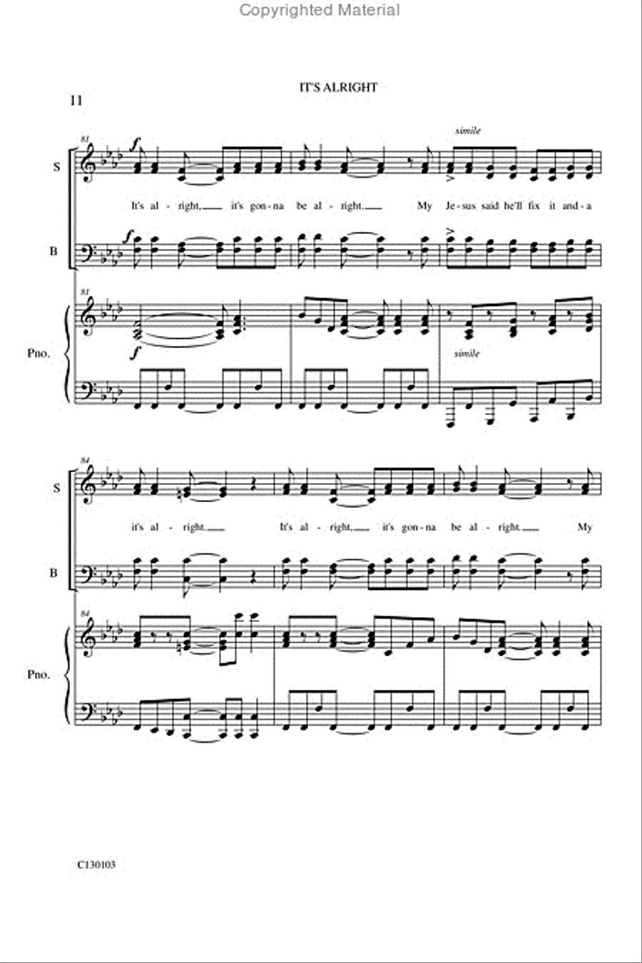 It's Alright Medley It's Alright Medley 4-Part scores gallery preview page 13
