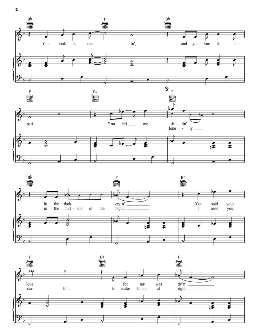 Turn On Your Love Light Acoustic Guitar scores gallery preview page 2