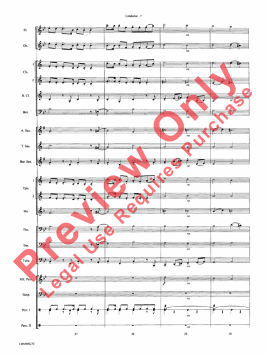 How the Grinch Stole Christmas Concert Band scores gallery preview page 10