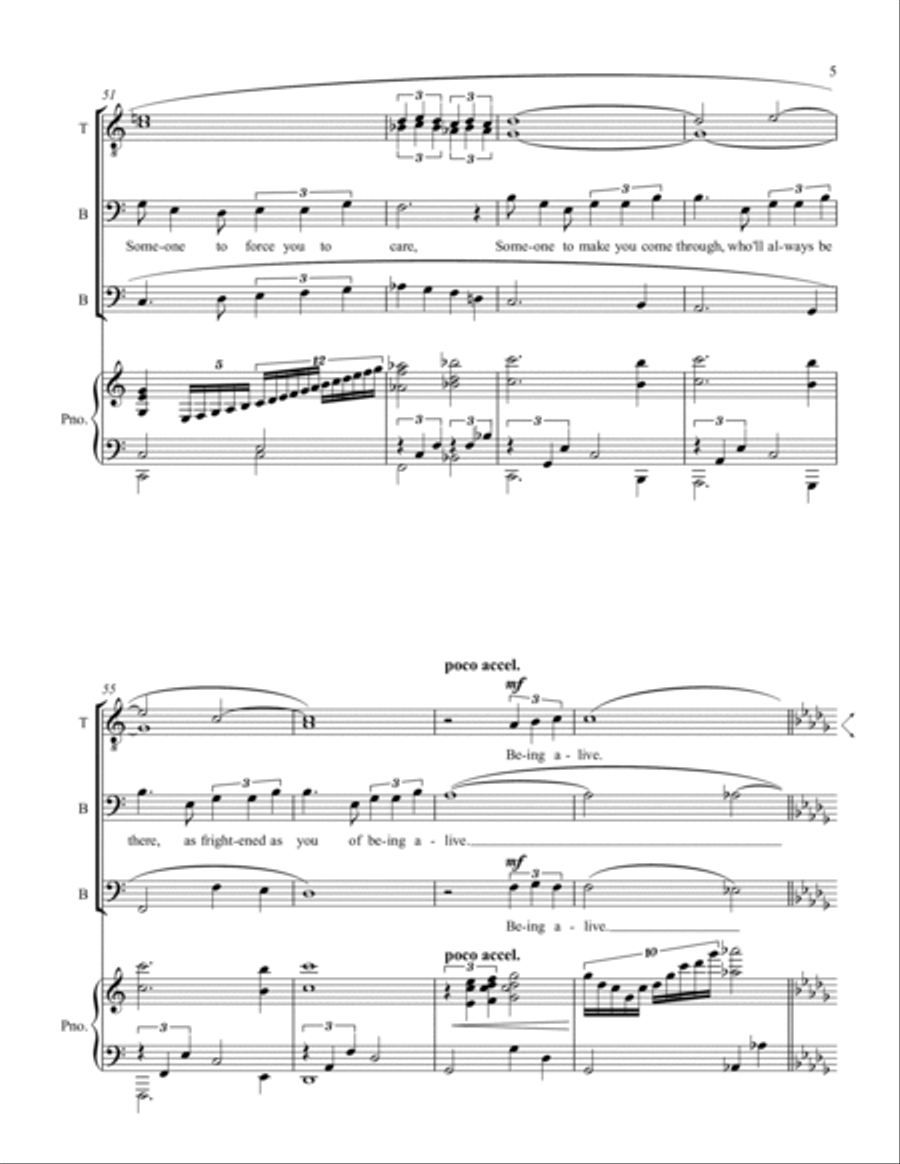 Being Alive Being Alive TTBB scores gallery preview page 6