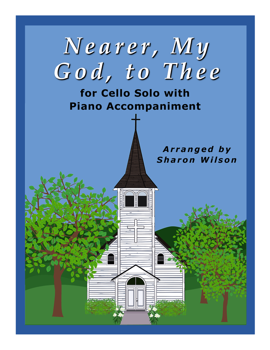 Nearer, My God, to Thee (Easy Cello Solo with Piano Accompaniment) Piano scores gallery preview page 1