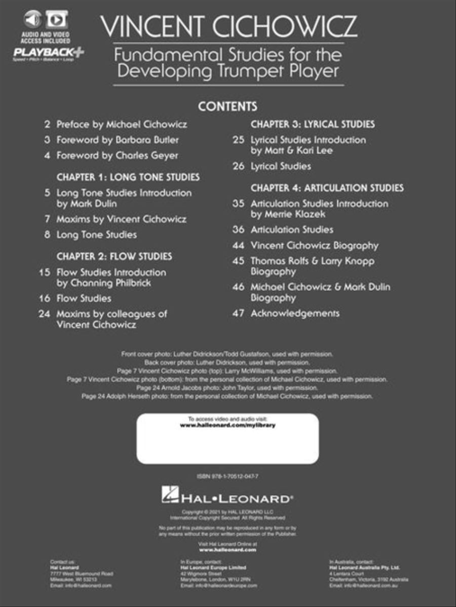 Vincent Cichowicz – Fundamental Studies for the Developing Trumpet Player Trumpet Solo scores gallery preview page 4
