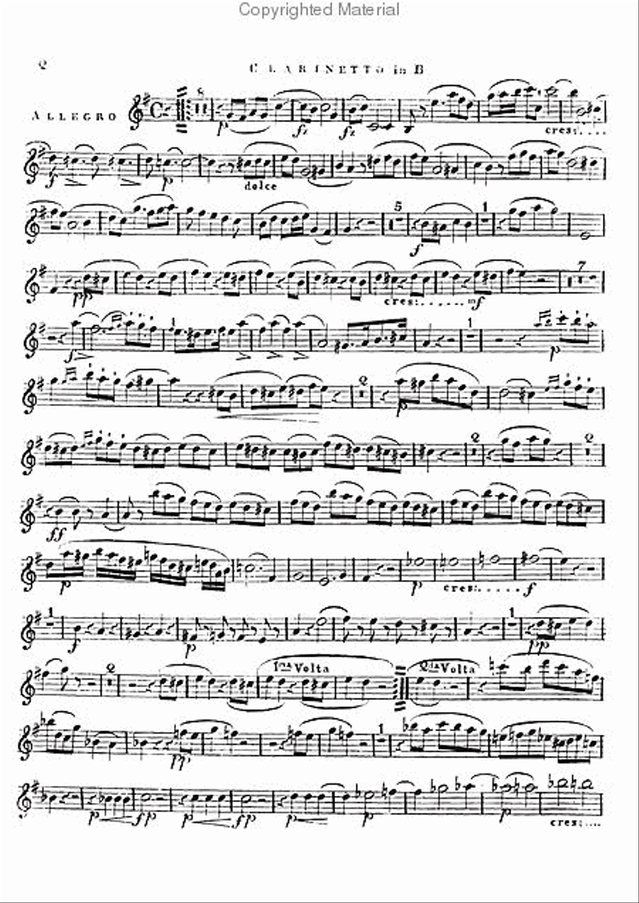 Nonet in F, Op. 31 Clarinet scores gallery preview page 2