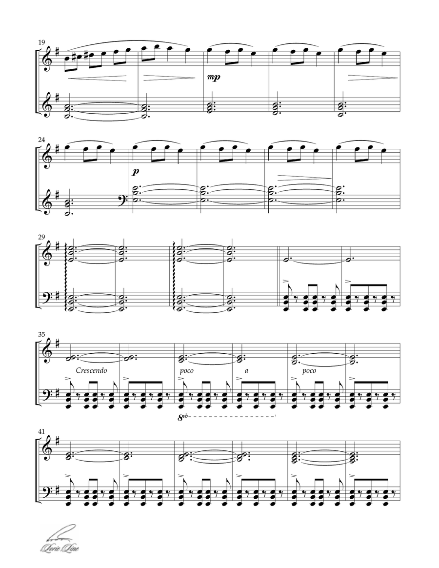 Carol Of The Bells Piano Solo scores gallery preview page 3