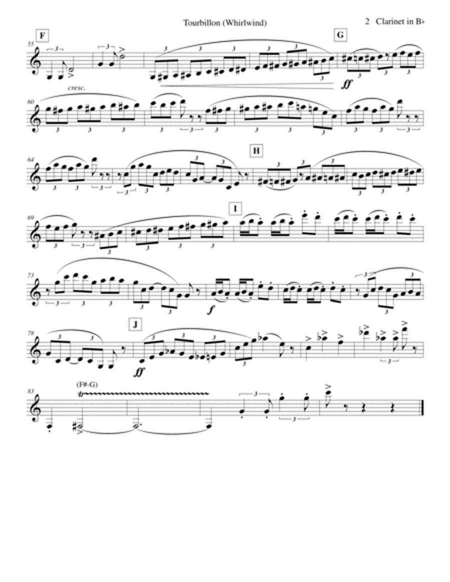 Whirlwind by Chabrier for clarinet solo with piano image number null