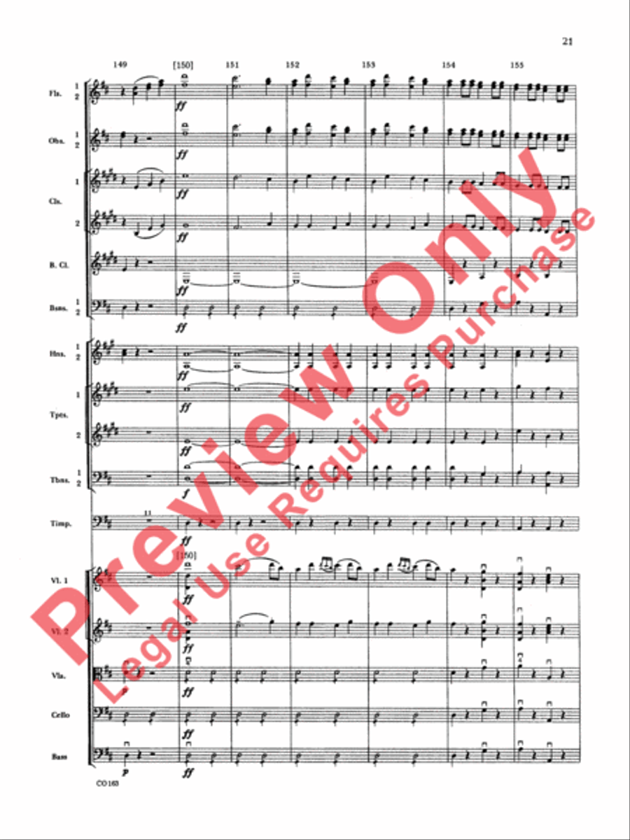 The Marriage of Figaro -- Overture Full Orchestra scores gallery preview page 24