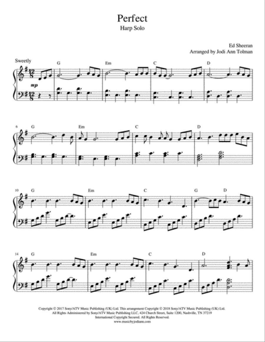 Perfect Harp scores gallery preview page 2