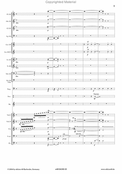 Prolog fur Mezzosopran und Sinfonieorchester, op. 120