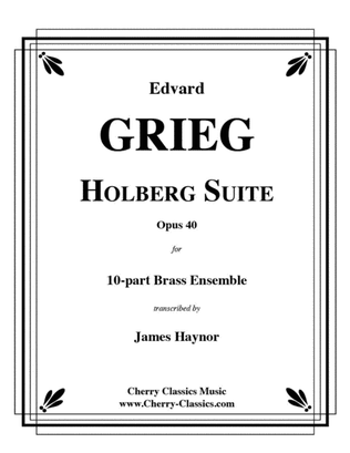Book cover for Holberg Suite for 10-part Brass Ensemble