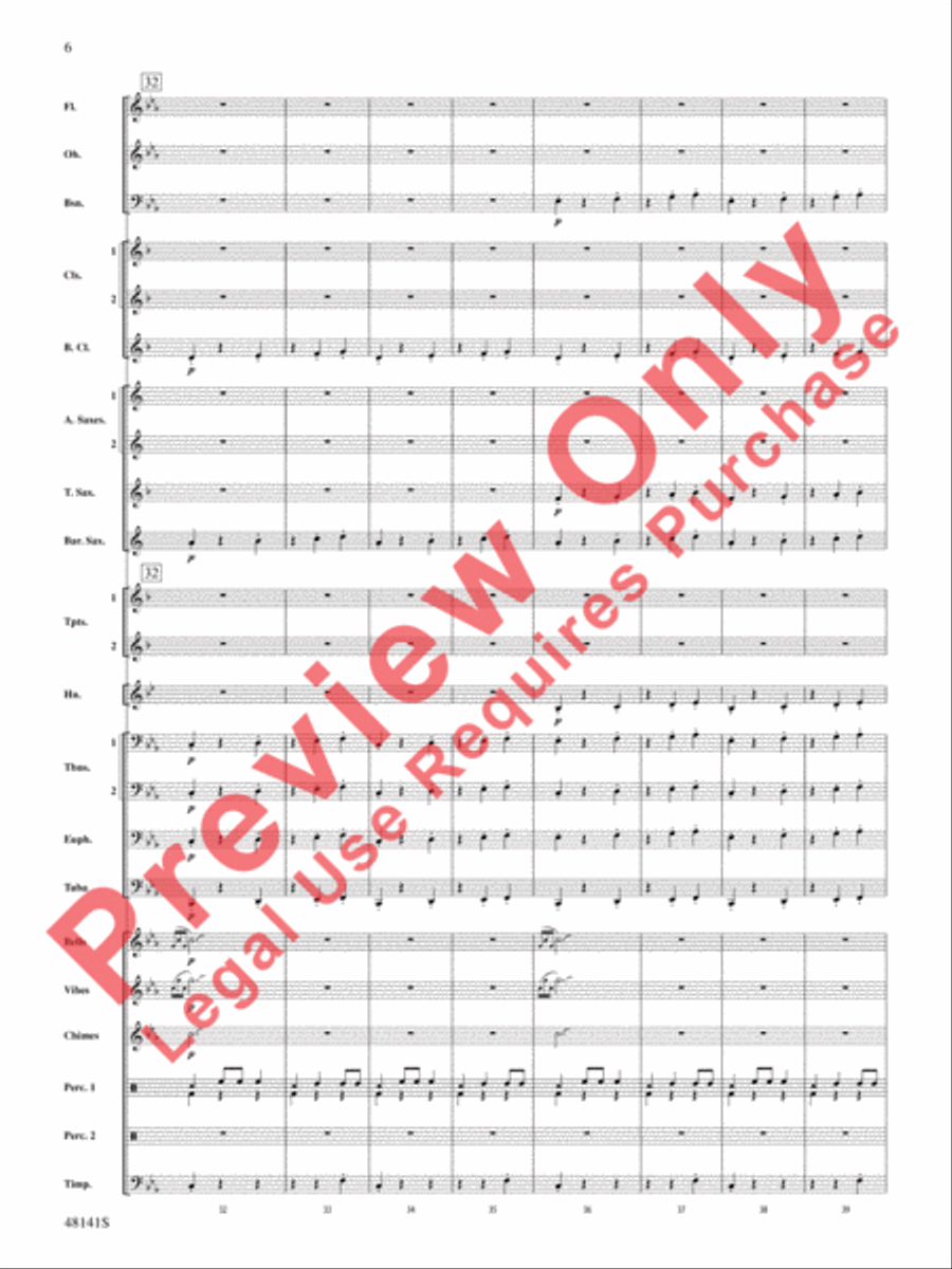 The Offerings of Nadab and Abihu Concert Band scores gallery preview page 7