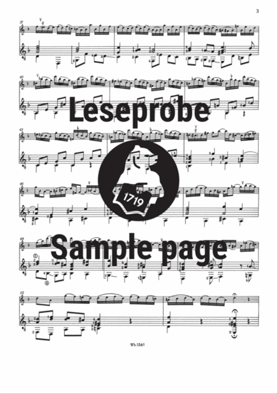 Partita in C minor BWV 997 Classical Guitar scores gallery preview page 5